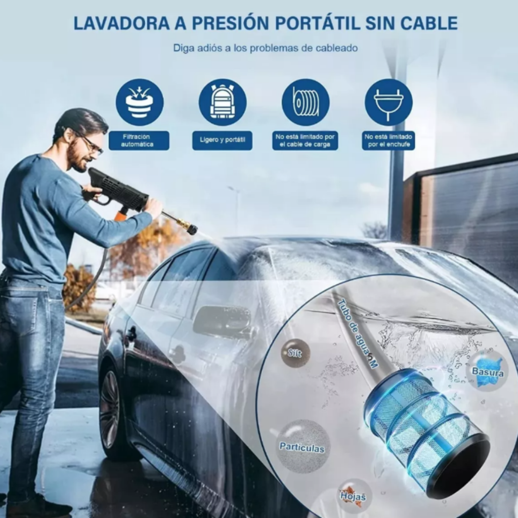 Kit Completo de Limpieza Automotriz Portátil